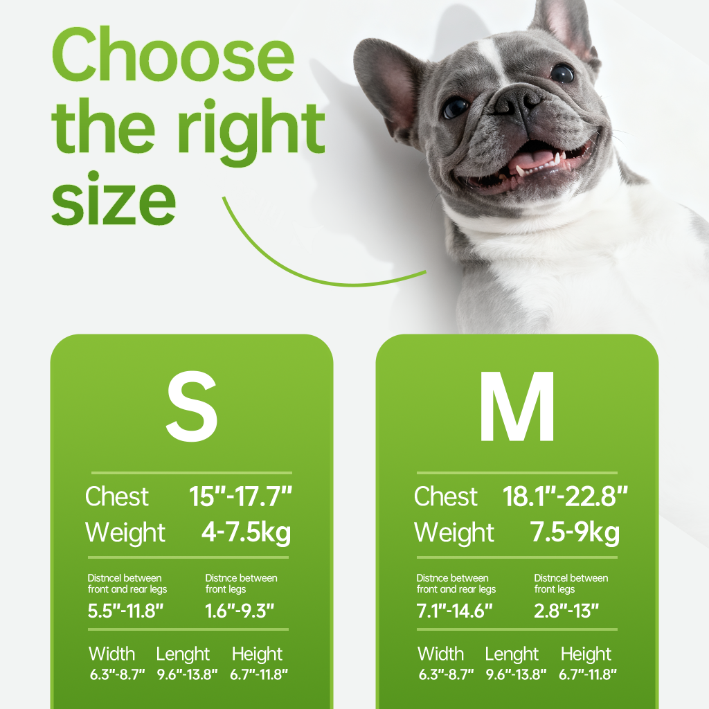 Selecting the right size adjustable pei's corner blue mesh wheelchair for your dog