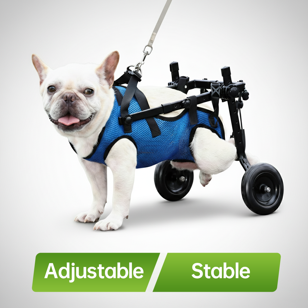 pei's corner Stable and lightweight dog wheelchair for hind legs, allowing easy urination and defecation