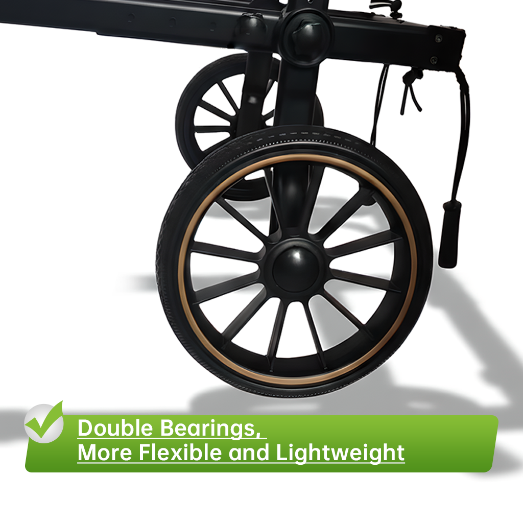 Large-Wheel Dog Wheelchair: Adjustable Hind Leg Mobility & Rehabilitation Aid