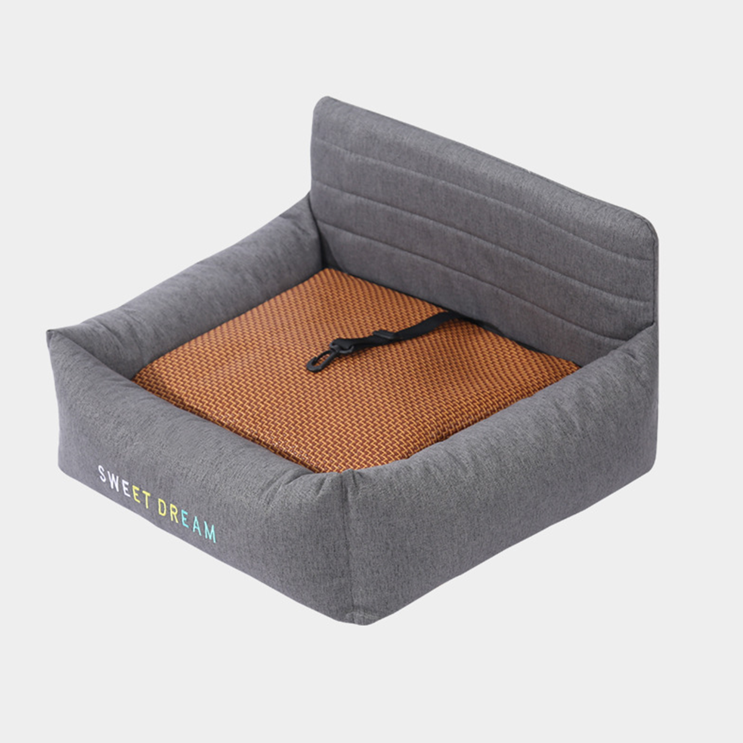 Pet Car Carrier Bed - Removable Washable Travel Seat for Dogs & Cats
