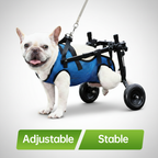 pei's corner Stable and lightweight dog wheelchair for hind legs, allowing easy urination and defecation