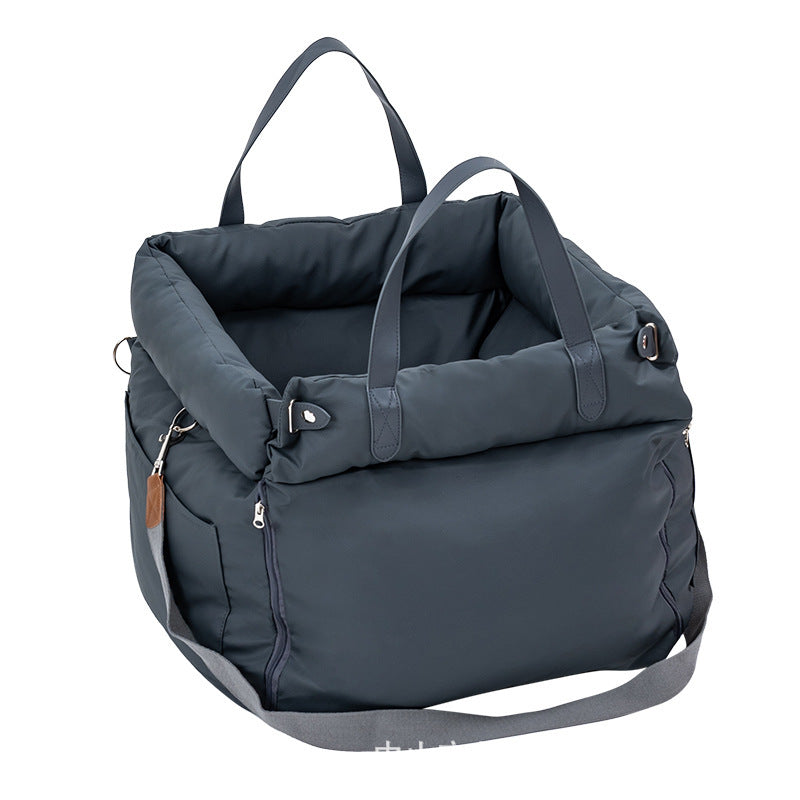 pei's corner Premium Leather Dog Car Bed - Removable Washable Pet Travel Mat