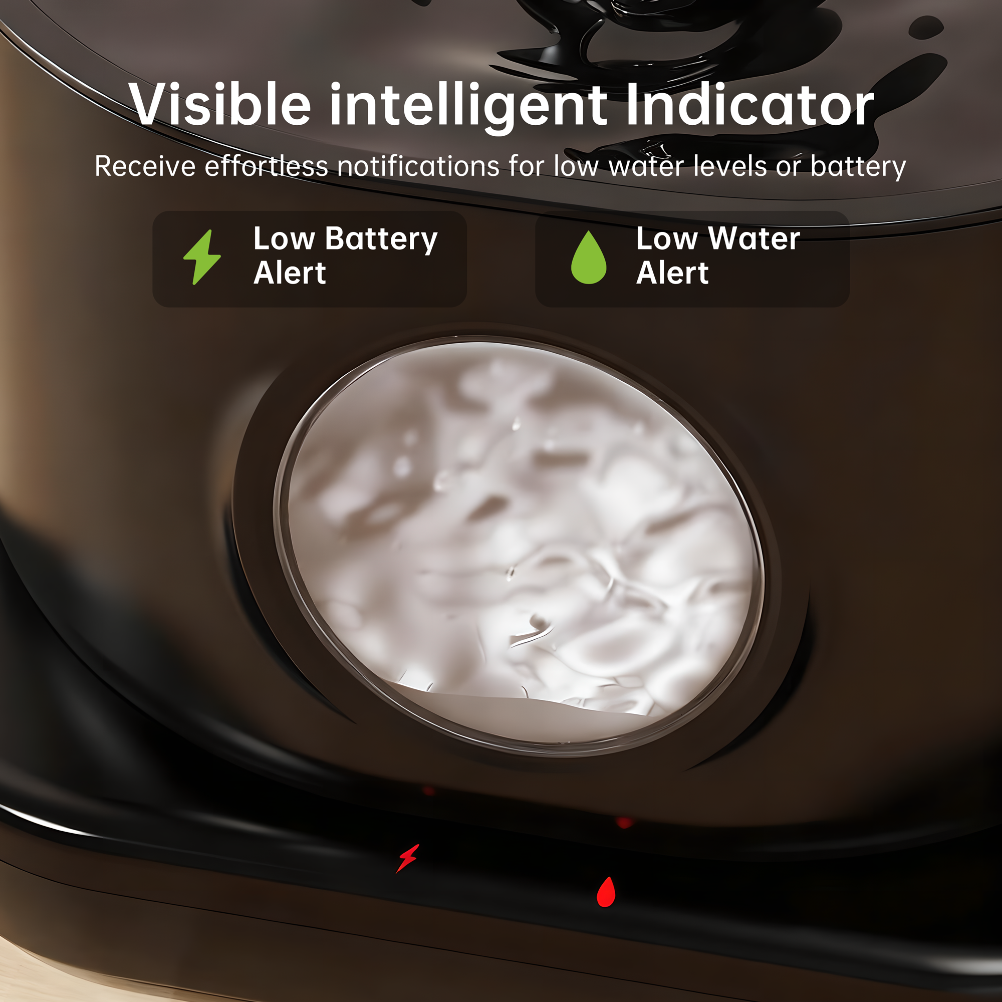 Wireless Automatic Cat Water Fountain, 2.8L Smart Pet Dispenser with Filter, 5200mAh Battery & Quiet Pump