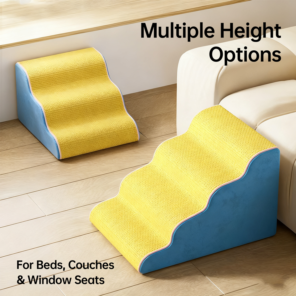 Pei's Corner multi-height pet ramp for easy, safe access to your pet's favorite spots.