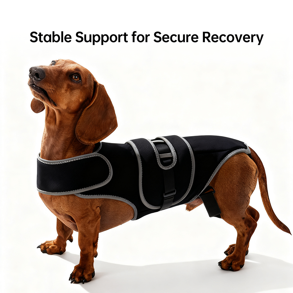 Dog Back Support Vest for IVDD & Spinal Injuries - Protective Pain Relief & Recovery