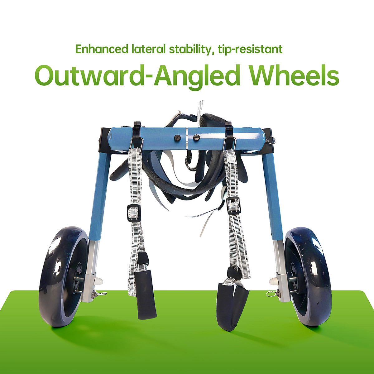 Large Foldable Dog Wheelchair for Rear & Full Body Support