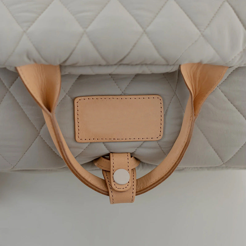 pei's corner beige Portable Foldable Cat Carrier Bag - Lightweight Pet Handheld Crossbody Bag