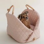 pei's corner pink Portable Foldable Cat Carrier Bag - Lightweight Pet Handheld Crossbody Bag