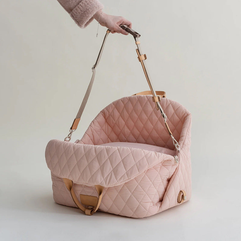 pei's corner pink Portable Foldable Cat Carrier Bag - Lightweight Pet Handheld Crossbody Bag