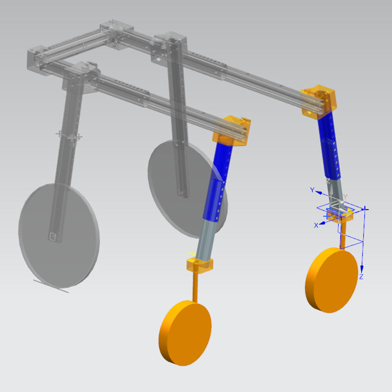 Front-leg support dog wheelchair model